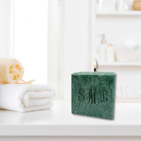 Monogrammed Spruce Pine Candle  Home & Garden > Decor > Candles