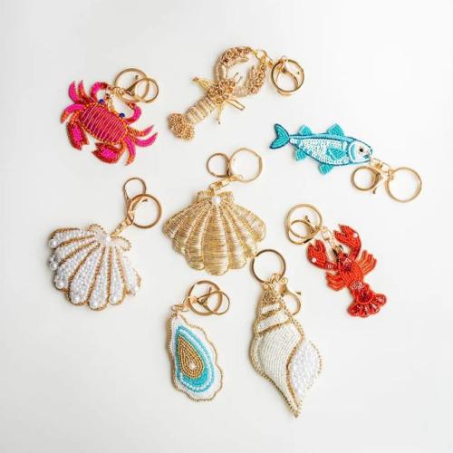 Lisi Lerch Spring Hand Beaded Bag Charm Key Chain  Apparel & Accessories > Handbags > Clutches & Special Occasion Bags