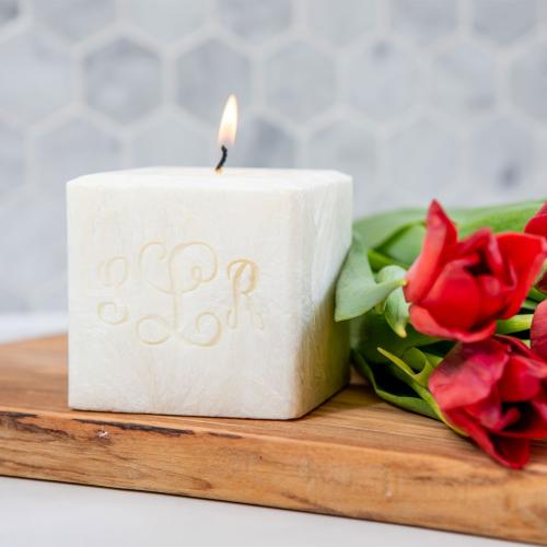 Monogrammed Rest and Relax Candle  Home & Garden > Decor > Candles