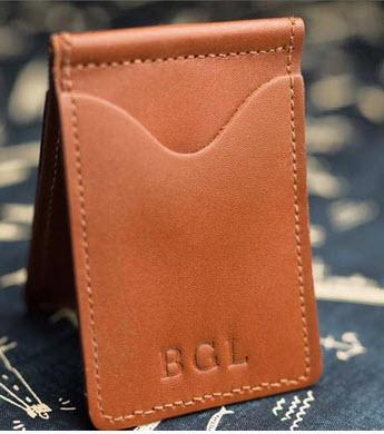 Jon Hart Designs McClip Leather Wallet  Apparel & Accessories > Handbags, Wallets & Cases